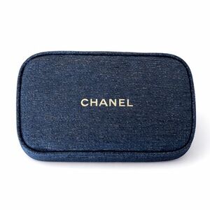 NEW Chanel beauty cosmetic bag Denim Limited Edition
